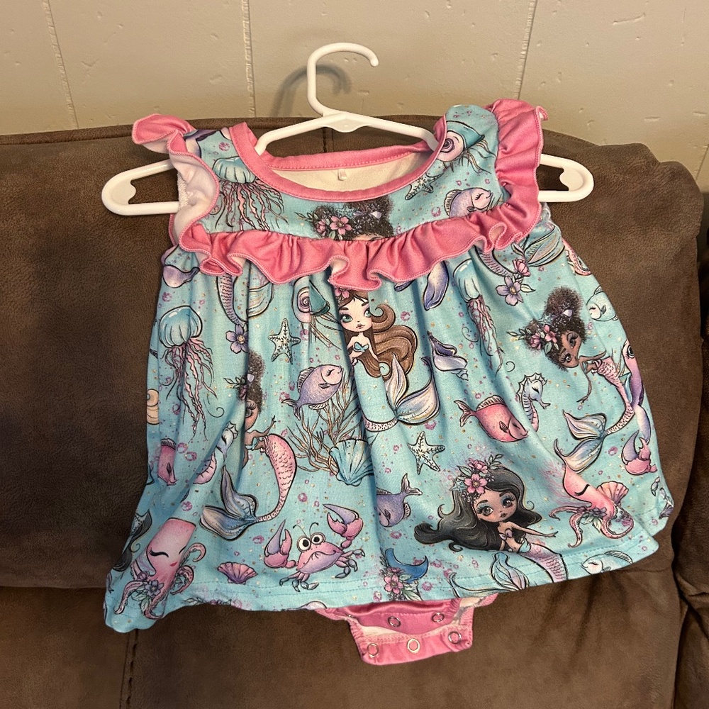 Pete & Lucy mermaid romper